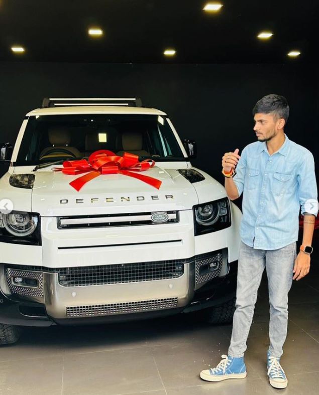 Anurag Dwivedi with his Land Rover Defender