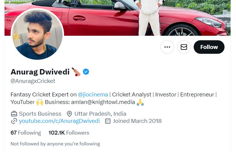 Anurag Dwivedi Twitter